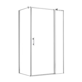   Simple 80x100 cm nyílóajtós aszimmetrikus zuhanykabin zuhanytálca nélkül