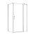 Simple 80x100 cm nyílóajtós aszimmetrikus zuhanykabin zuhanytálca nélkül