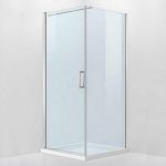 Simple nyílóajtós szögletes zuhanykabin zuhanytálca nélkül