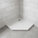 Modena Slim ötszögletű alacsony akril zuhanytálca 90x90 cm