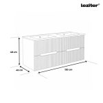 Trent 120 alsó szekrény mosdóval