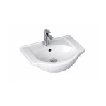 V55 szárnyas kerámia mosdó 55x42 cm