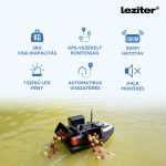 Etetőhajó V6 GPS 3 tartályos hátra és oldalkidobós fekete