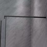 River walk in zuhanyfal 70x190 cm fekete