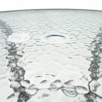 Ordino fémvázas üveg kerti asztal