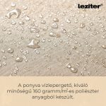 Solari kerti napernyő led lámpával bézs 300 cm