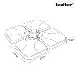 Napernyőtalp 4x15 L