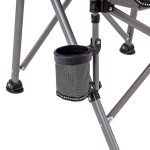 Leziter Comfort karfás horgász szék pohártartóval szürke