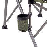 Leziter Comfort karfás horgász szék pohártartóval zöld