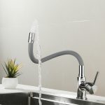 Corin álló mosogató csaptelep flexibilis kifolyócsővel szürke