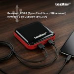 Powerbank 20000 mAH 2A 10W piros
