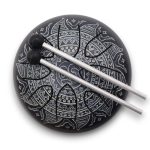 Acélnyelv Dob - Vésett Om Mandala - 16cm