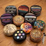 Acélnyelv dob - Mandala - 14cm
