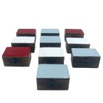 Fa Gyógyszerdoboz 9x5x4cm - Színes Bevonat - vegyes