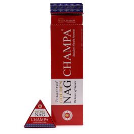   42g Jumbo Golden Nag - Champa visszaáramló füstölőkúpok