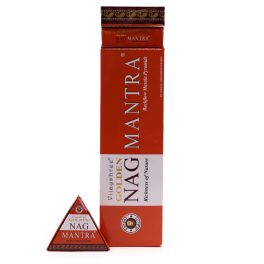  42g Jumbo Golden Nag - Mantra visszaáramló füstölőkúpok