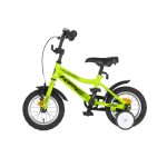 KPC FluoBike Raptor dinós VILÁGÍTÓS 12 neonzöld fluoreszkáló gyermek kerékpár