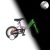 KPC FluoBike Rabbit nyuszis VILÁGÍTÓS 12 lila fluoreszkáló gyermek kerékpár