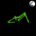 KPC FluoBike Raptor dinós VILÁGÍTÓS 16 neonzöld fluoreszkáló gyermek kerékpár