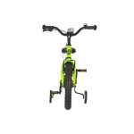 KPC FluoBike Raptor dinós VILÁGÍTÓS 16 neonzöld fluoreszkáló gyermek kerékpár