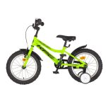 KPC FluoBike Raptor dinós VILÁGÍTÓS 16 neonzöld fluoreszkáló gyermek kerékpár