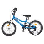 KPC FluoBike Police szirénás VILÁGÍTÓS 16 kék fluoreszkáló gyermek kerékpár