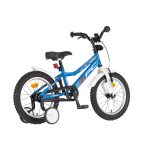 KPC FluoBike Police szirénás VILÁGÍTÓS 16 kék fluoreszkáló gyermek kerékpár