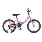 KPC FluoBike Rabbit nyuszis VILÁGÍTÓS 16 lila fluoreszkáló gyermek kerékpár