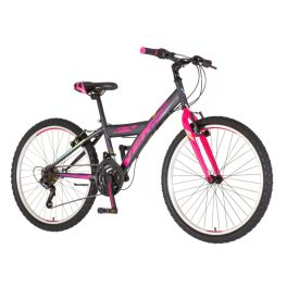Venssini Parma 24 gyerek kerékpár grafit-pink