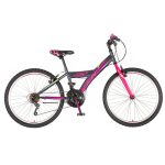 Venssini Parma 24 gyerek kerékpár grafit-pink