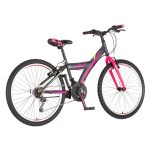 Venssini Parma 24 gyerek kerékpár grafit-pink