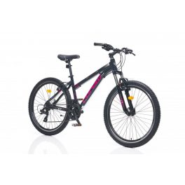   Corelli Via 1.1 24" gyerek MTB könnyűvázas kerékpár Fekete-Pink