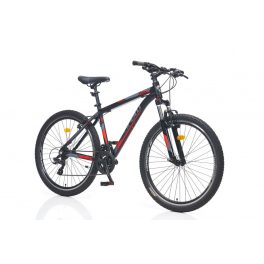   Corelli Via 1.1 27.5er 18" férfi MTB könnyűvázas kerékpár Fekete-Piros