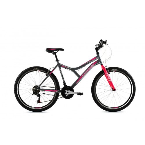 Capriolo Diavolo 600 26" női MTB kerékpár 19" Grafit-Rózsaszín