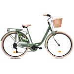 Capriolo Diana 6 sebességes női városi kerékpár 18" Zöld