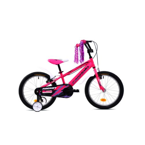Capriolo Rocket 18" hátra tekerhető gyerek kerékpár Pink