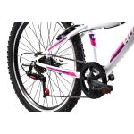 Adria Stinger 24" gyerek kerékpár Fehér-Rózsaszín