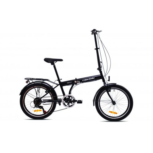 Capriolo Travel 6 sebességes 20" camping kerékpár fekete