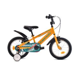   Capriolo Rocket 14" hátra tekerhető gyerek kerékpár Sárga