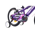 Capriolo Rocket 14" hátra tekerhető gyerek kerékpár Lila