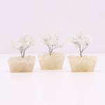 Mini Drágakő Szerencsefa Orgonit Alapon - Kőkvarc (15 kő)