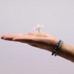 Mini Drágakő Szerencsefa Orgonit Alapon - Kőkvarc (15 kő)