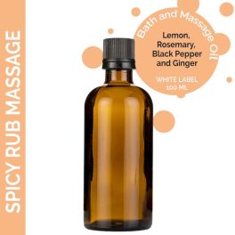 Fűszeres  Masszázsolaj  - 100ml - Címke Nélkül