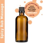 Fűszeres  Masszázsolaj  - 100ml - Címke Nélkül