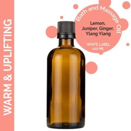   Melegítő és Élénkítő Masszázsolaj  - 100ml - Címke Nélkül
