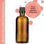 Melegítő és Élénkítő Masszázsolaj  - 100ml - Címke Nélkül