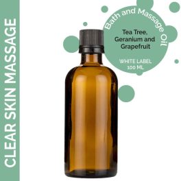 Tiszta Bőr Masszázsolaj  - 100ml - Címke Nélkül