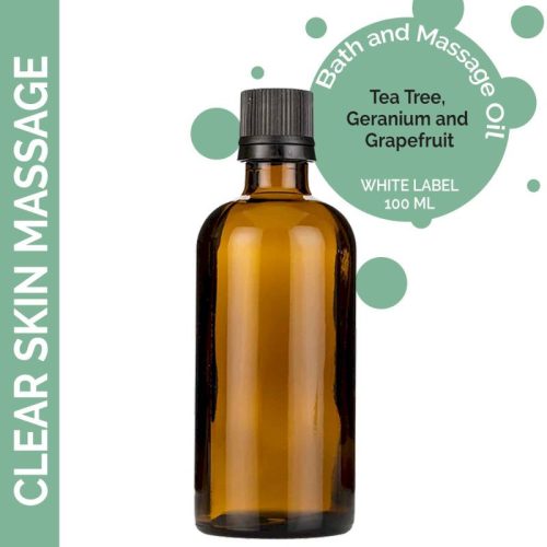Tiszta Bőr Masszázsolaj  - 100ml - Címke Nélkül