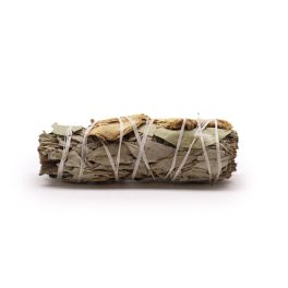   Csomagolt füstölő köteg - Fehér zsálya, eukaliptusz és gyömbér 10cm