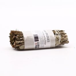   Csomagolt füstölő köteg - Fehér zsálya és borsfalevél 10cm